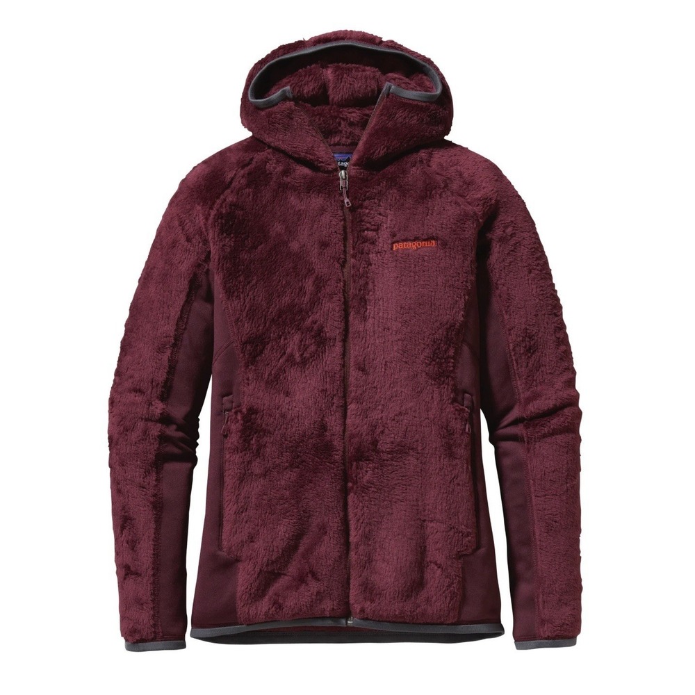 Patagonia R3 Hoodie Fleece Jacket Women's Large Red Purple Full Zip